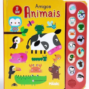 LIVRO SONORO AMIGOS ANIMAIS 12 SONS