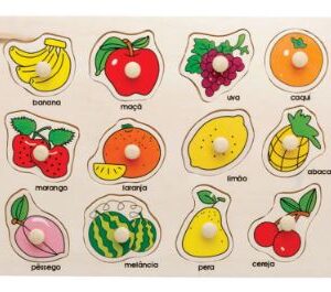 ENCAIXE DIVERTIDO COM PINOS FRUTAS